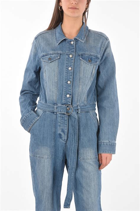 michael kors denim jumpsuit